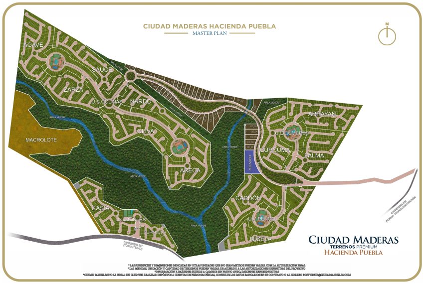 Plano_master_Ciudad Maderas Hacienda Puebla_001